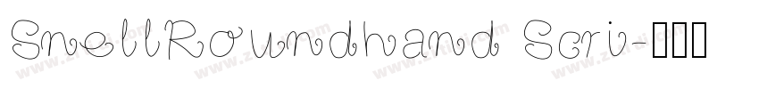SnellRoundhand Scri字体转换